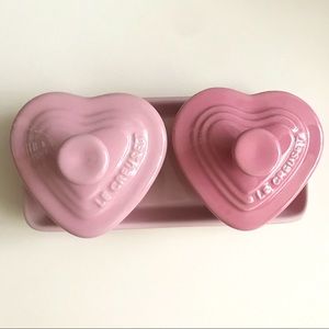 Le Creuset Pink Heart Petite Mini Ramekin D’Amour Set Japan Limited Edition